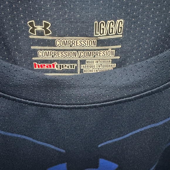 Under Armour Shirt Mens Large HeatGear Compression Shirt/Rash Guard - Picture 3 of 3